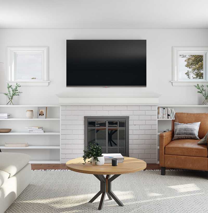 Classic, Eclectic, Transitional Living Room Design by Havenly Interior Designer Sarah