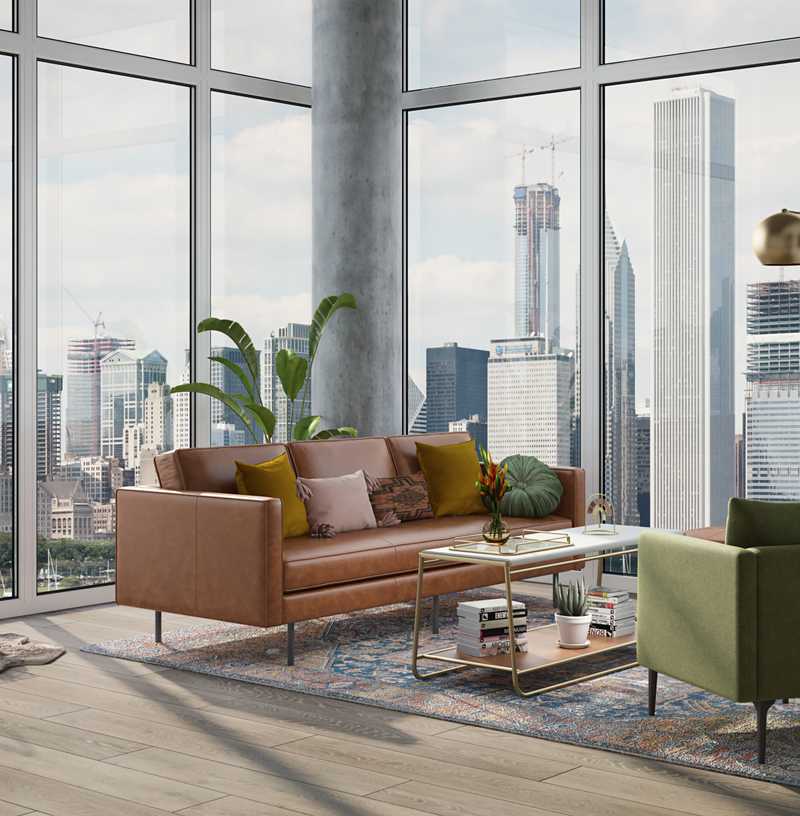 Contemporary, Midcentury Modern, Scandinavian Living Room Design by Havenly Interior Designer Alicia