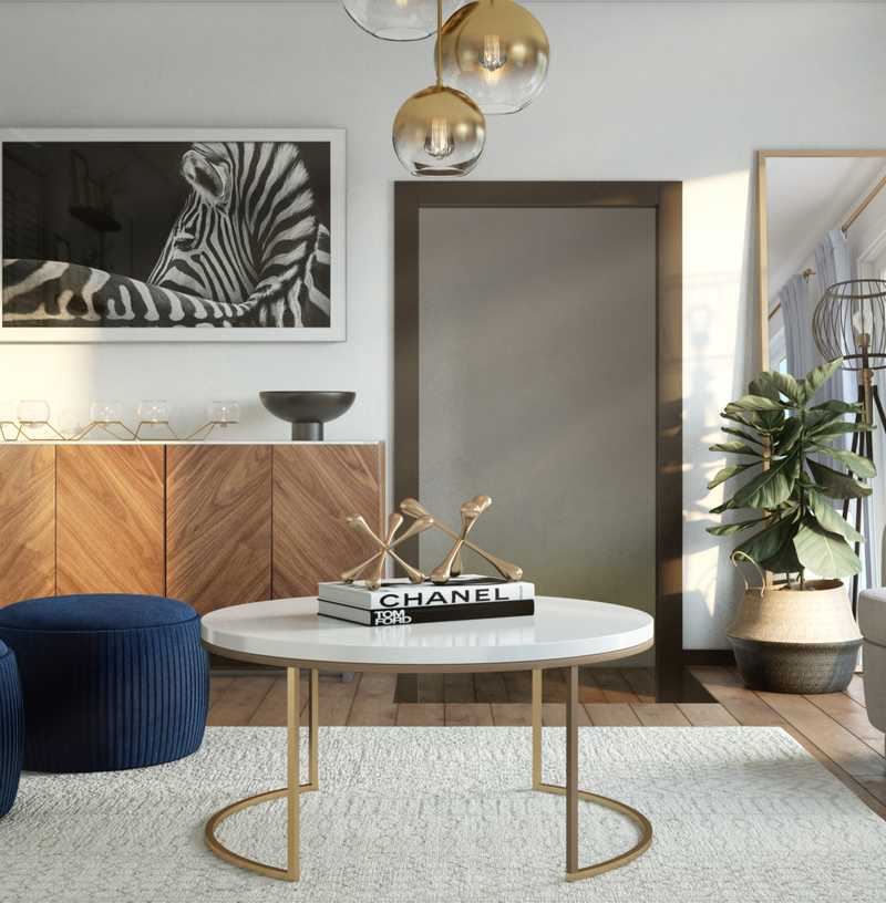Modern, Glam Living Room Design by Havenly Interior Designer Pradnya