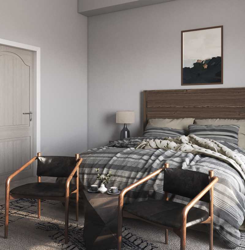 Industrial, Rustic Bedroom Design by Havenly Interior Designer Freddi