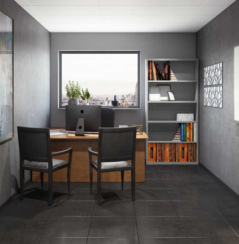 Modern, Industrial Office Design by Havenly Interior Designer Nicole