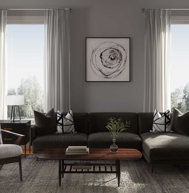 Contemporary, Modern Living Room Design by Havenly Interior Designer Isaac