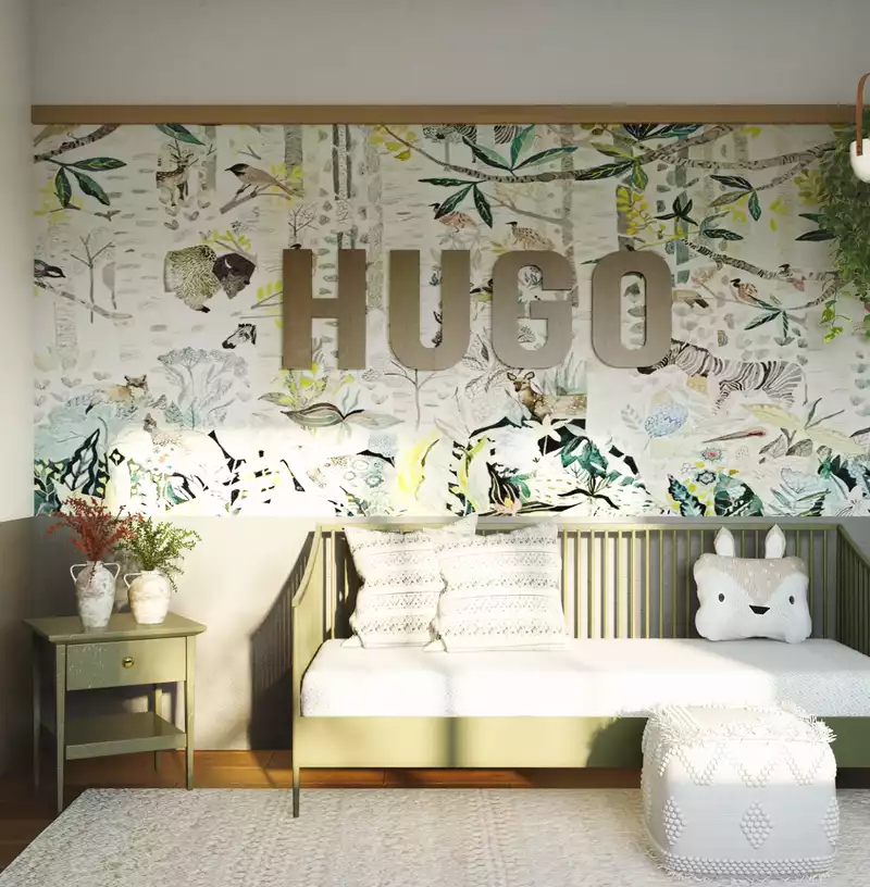 Contemporary, Bohemian Nursery Design by Havenly Interior Designer Izzy
