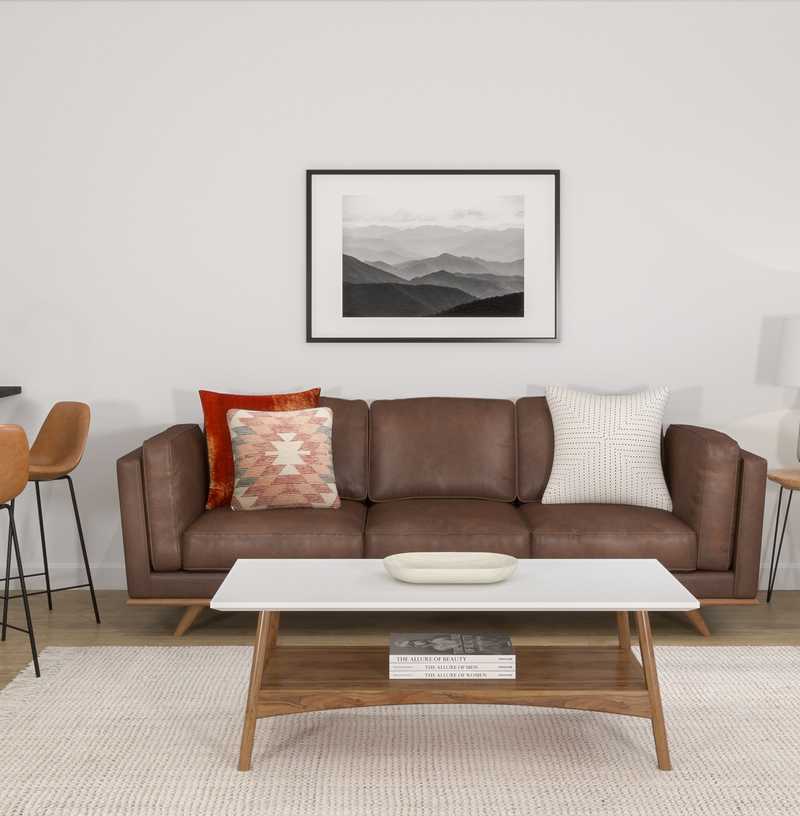 Modern, Classic, Transitional, Midcentury Modern, Scandinavian Living Room Design by Havenly Interior Designer Erin