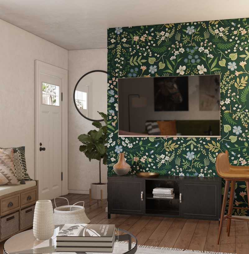 Eclectic, Bohemian Living Room Design by Havenly Interior Designer Haley