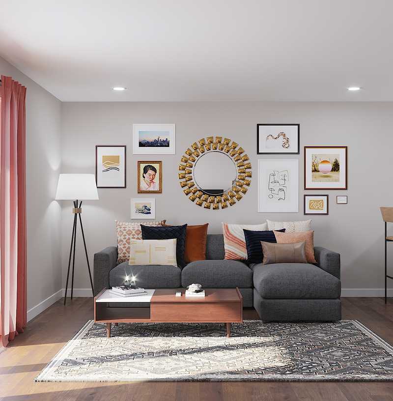 Eclectic, Bohemian Living Room Design by Havenly Interior Designer Emelia