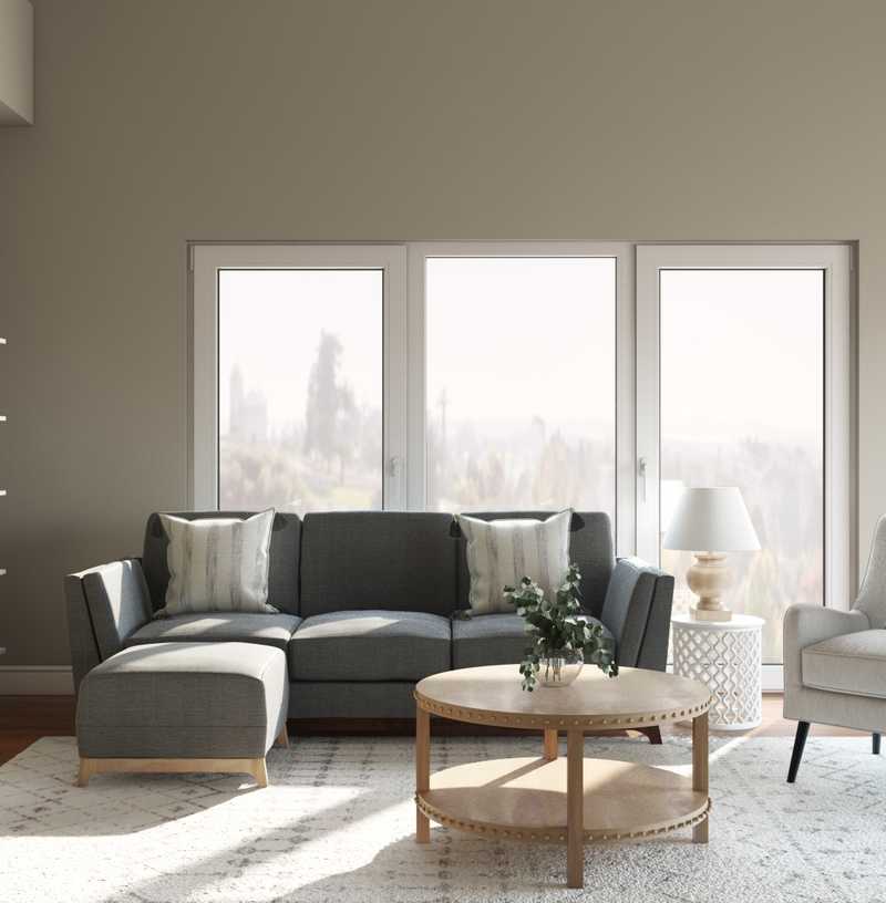 Traditional, Farmhouse Living Room Design by Havenly Interior Designer Nicole