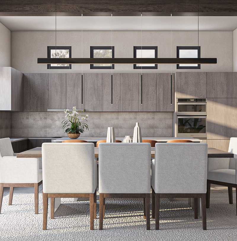 Contemporary, Modern, Glam Dining Room Design by Havenly Interior Designer Denise