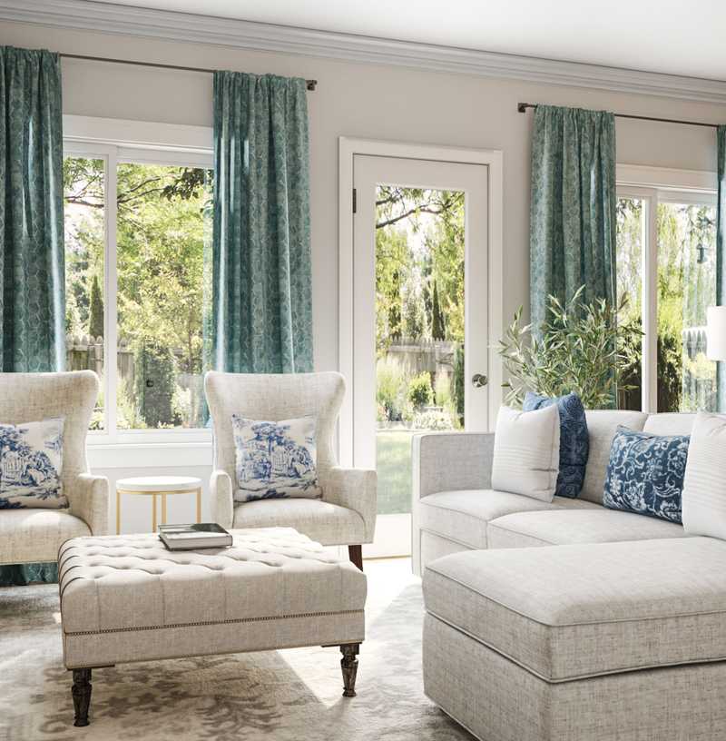 Classic, Traditional Living Room Design by Havenly Interior Designer Anna