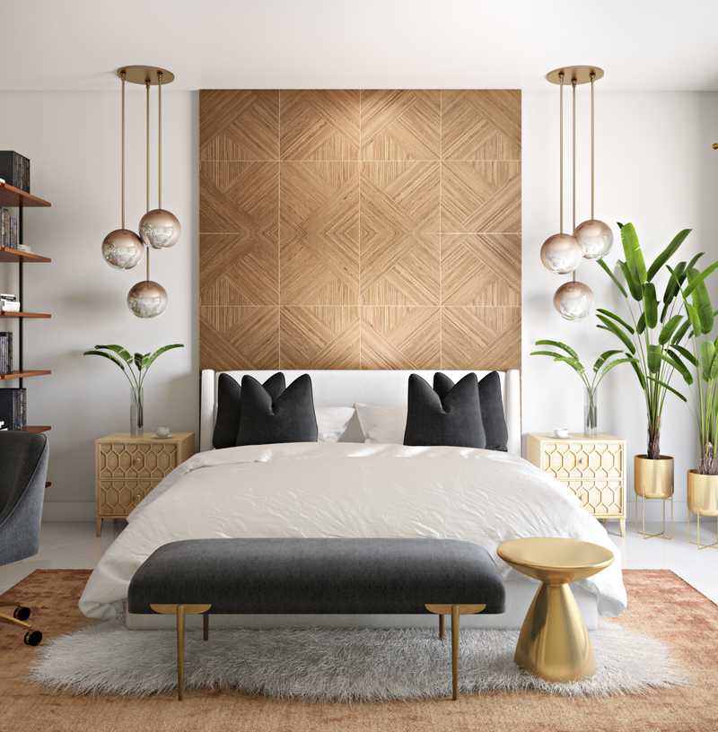 Contemporary, Modern, Glam Bedroom Design by Havenly Interior Designer Julio