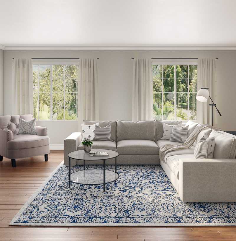 Classic Living Room Design by Havenly Interior Designer Michelle