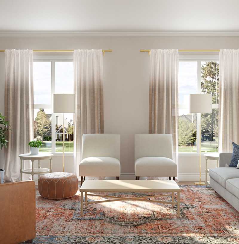 Modern, Bohemian, Rustic Living Room Design by Havenly Interior Designer Sydney