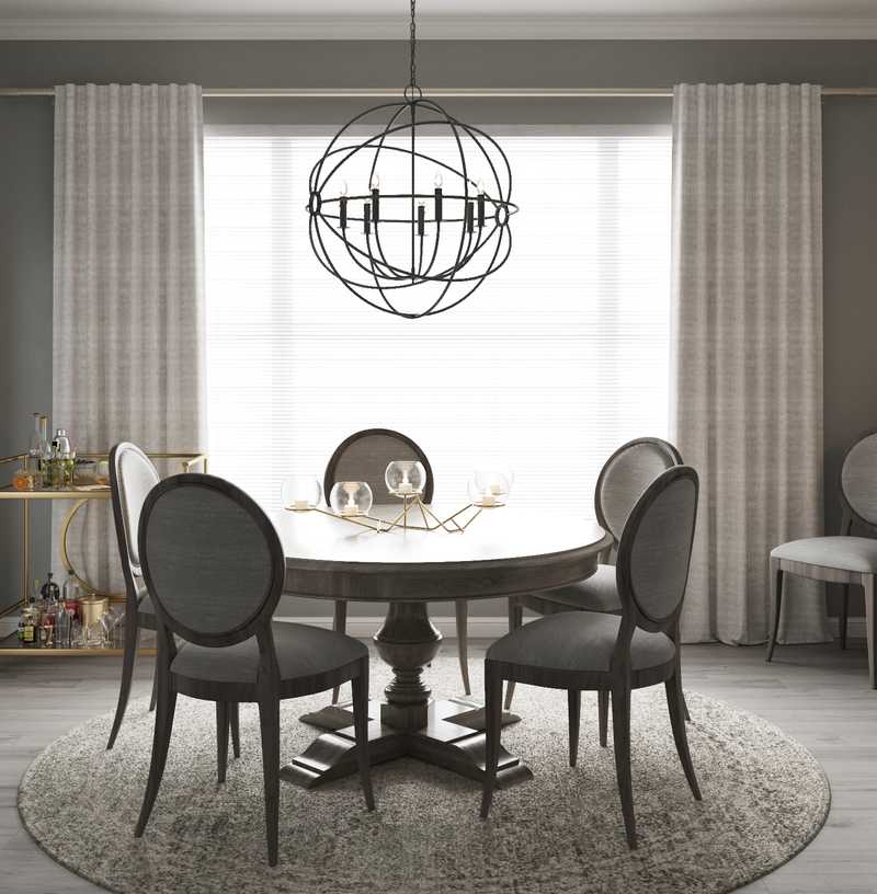 Contemporary, Classic, Traditional Dining Room Design by Havenly Interior Designer Laura