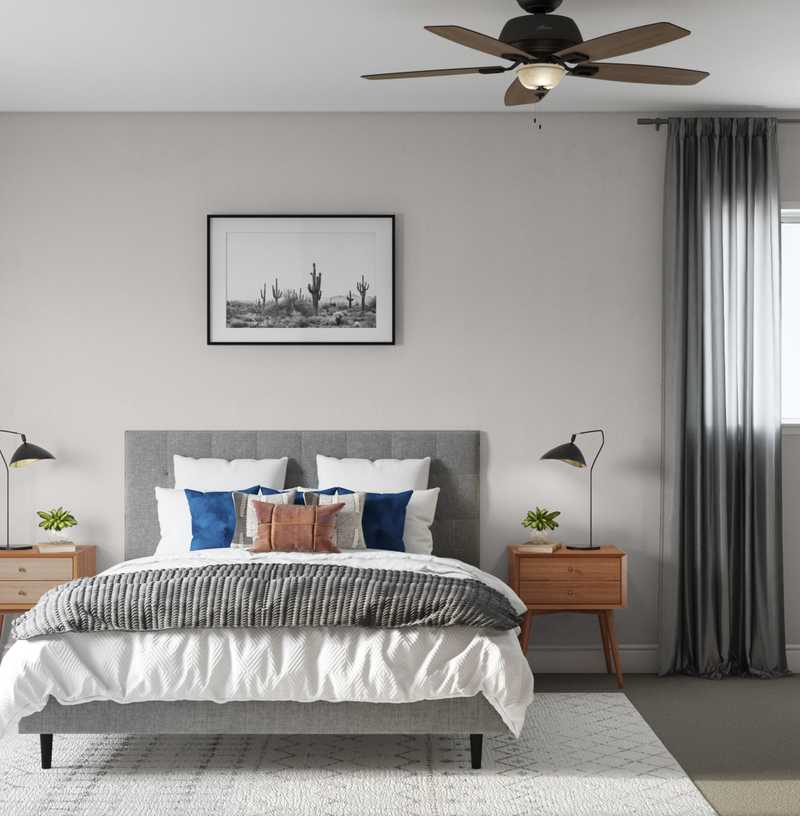 Modern, Midcentury Modern Bedroom Design by Havenly Interior Designer Fendy