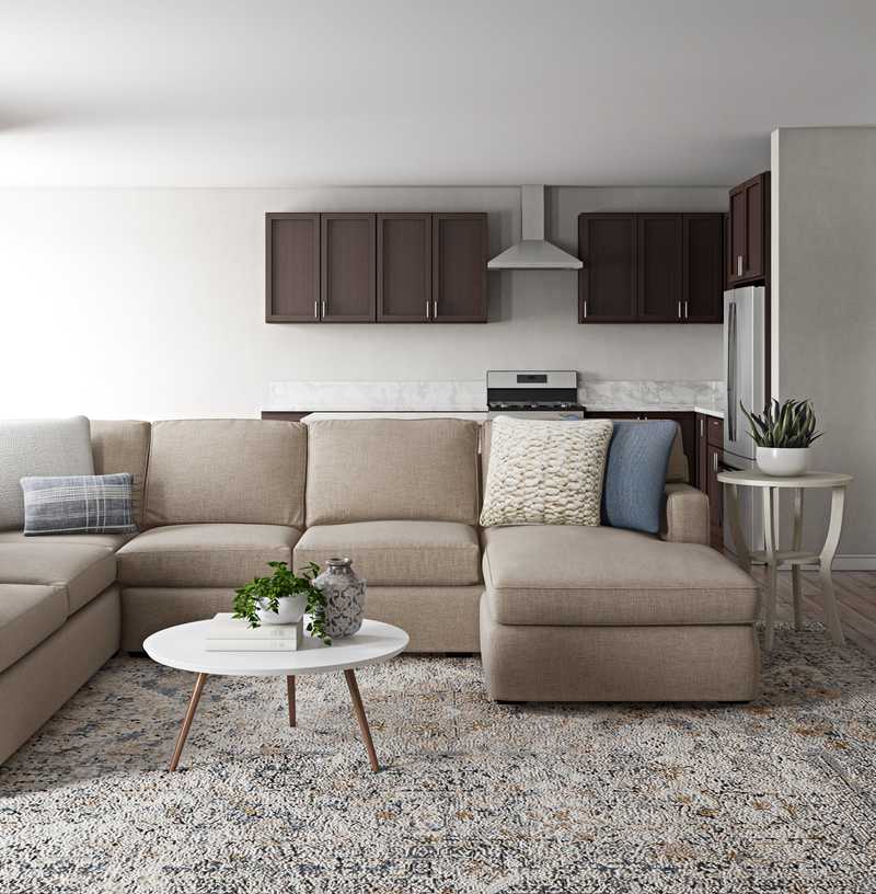 Modern, Minimal Living Room Design by Havenly Interior Designer Randi