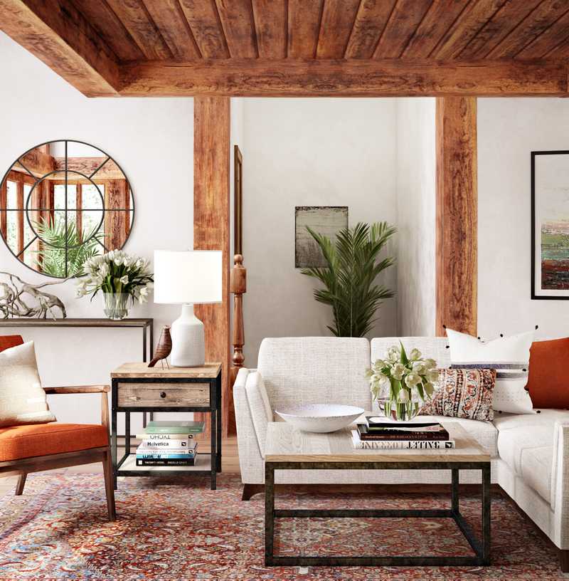 Farmhouse, Rustic Living Room Design by Havenly Interior Designer Catherine