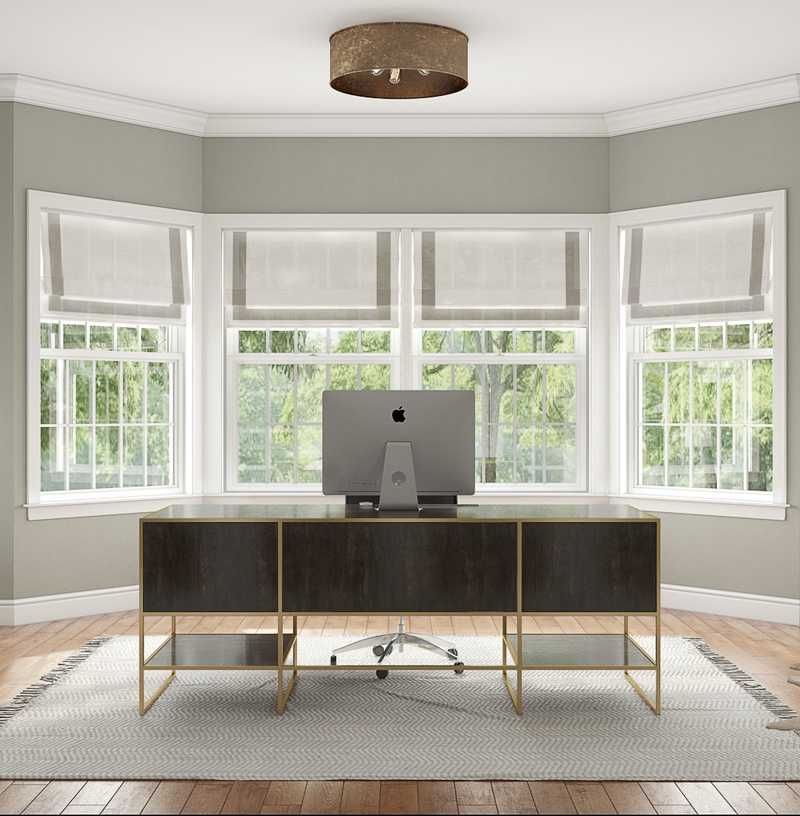 Industrial, Rustic Office Design by Havenly Interior Designer Jessica