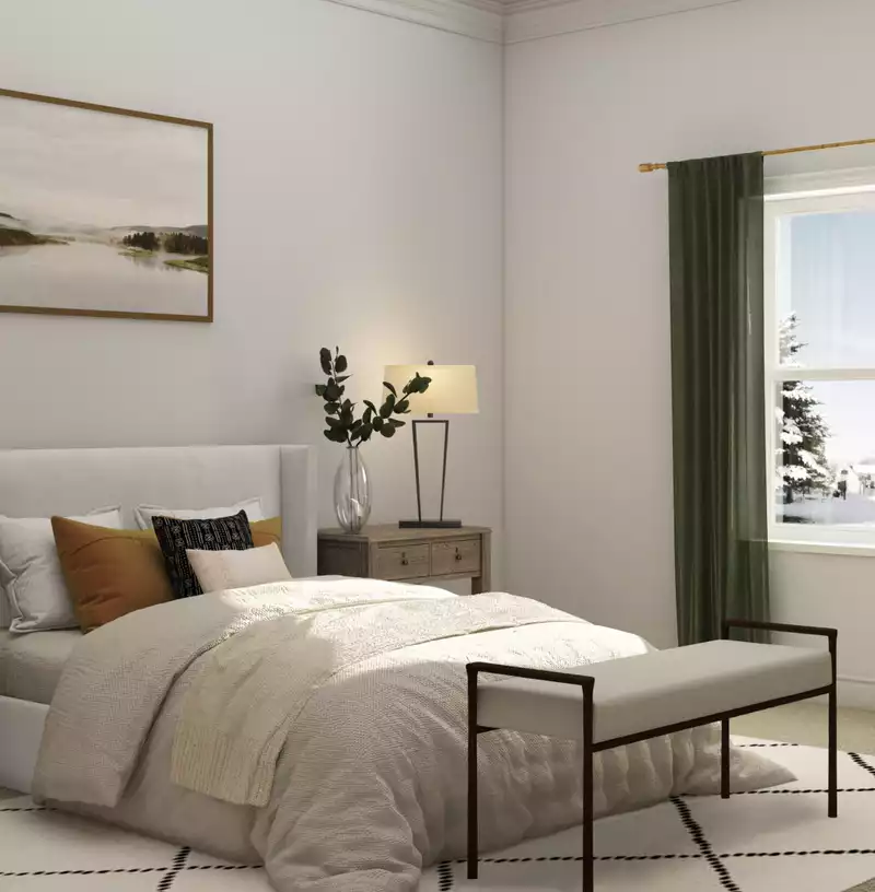 Contemporary, Modern, Midcentury Modern Bedroom Design by Havenly Interior Designer Jennifer