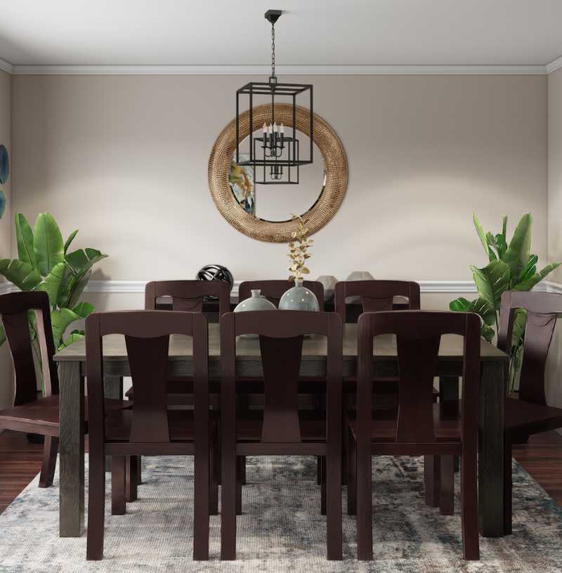 Modern, Eclectic, Bohemian, Glam, Global Dining Room Design by Havenly Interior Designer Danielle