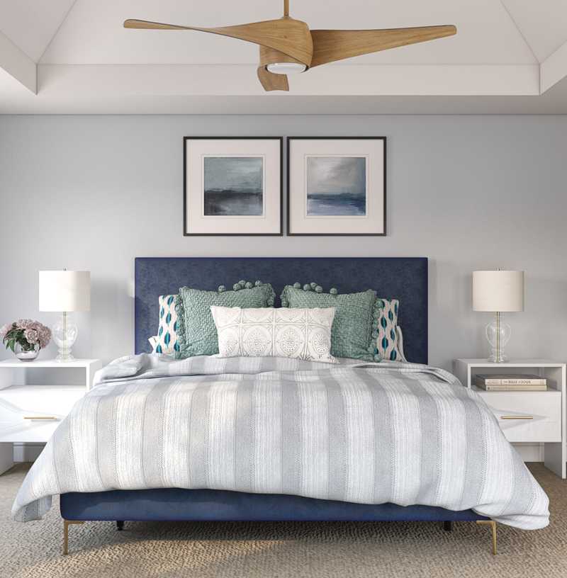 Classic, Midcentury Modern Bedroom Design by Havenly Interior Designer Anna