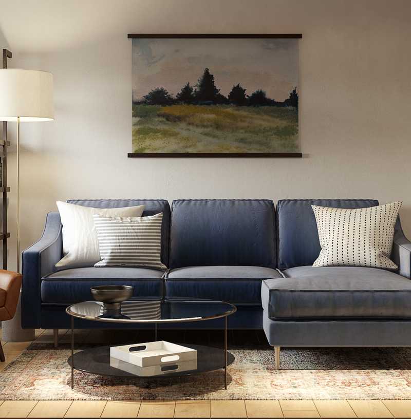 Modern, Bohemian Living Room Design by Havenly Interior Designer Dayna