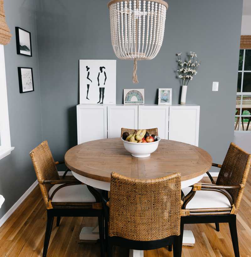 Modern, Eclectic, Bohemian Dining Room Design by Havenly Interior Designer Sarah