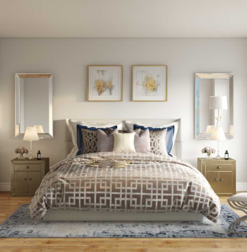 Classic, Glam Bedroom Design by Havenly Interior Designer Liliana