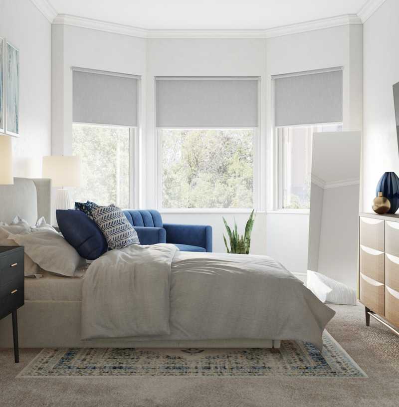 Modern, Bohemian, Scandinavian Bedroom Design by Havenly Interior Designer Shaina