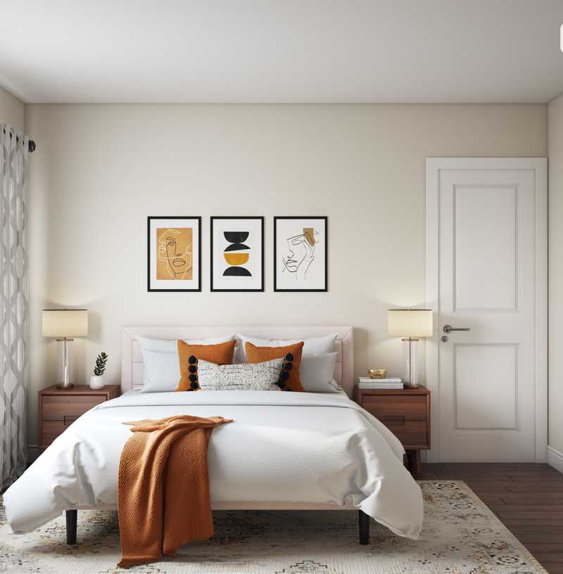 Bohemian, Transitional Bedroom Design by Havenly Interior Designer Shruti