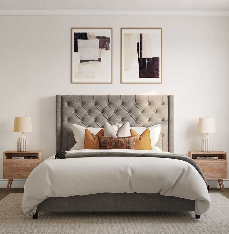 Modern, Midcentury Modern, Minimal Bedroom Design by Havenly Interior Designer Jennifer