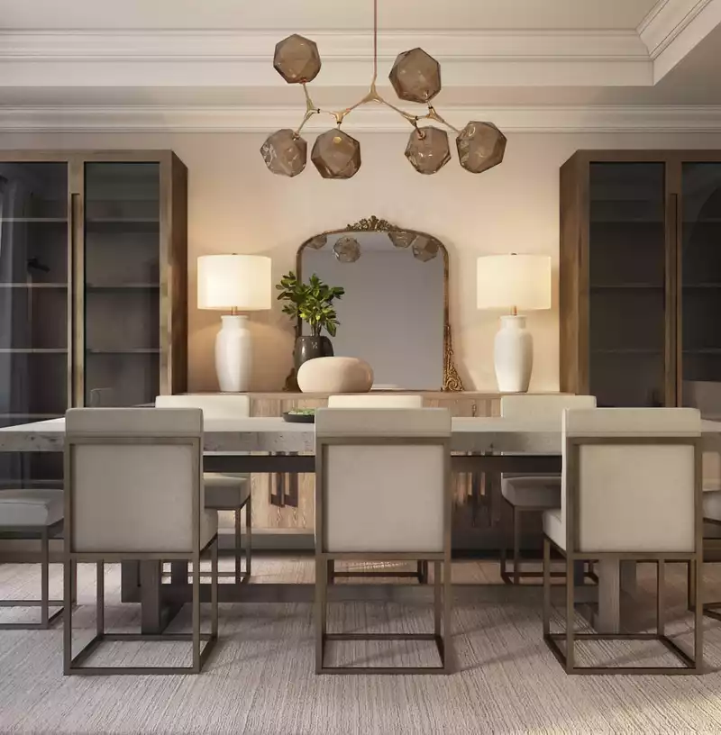 Modern, Rustic, Transitional Dining Room Design by Havenly Interior Designer Stacy