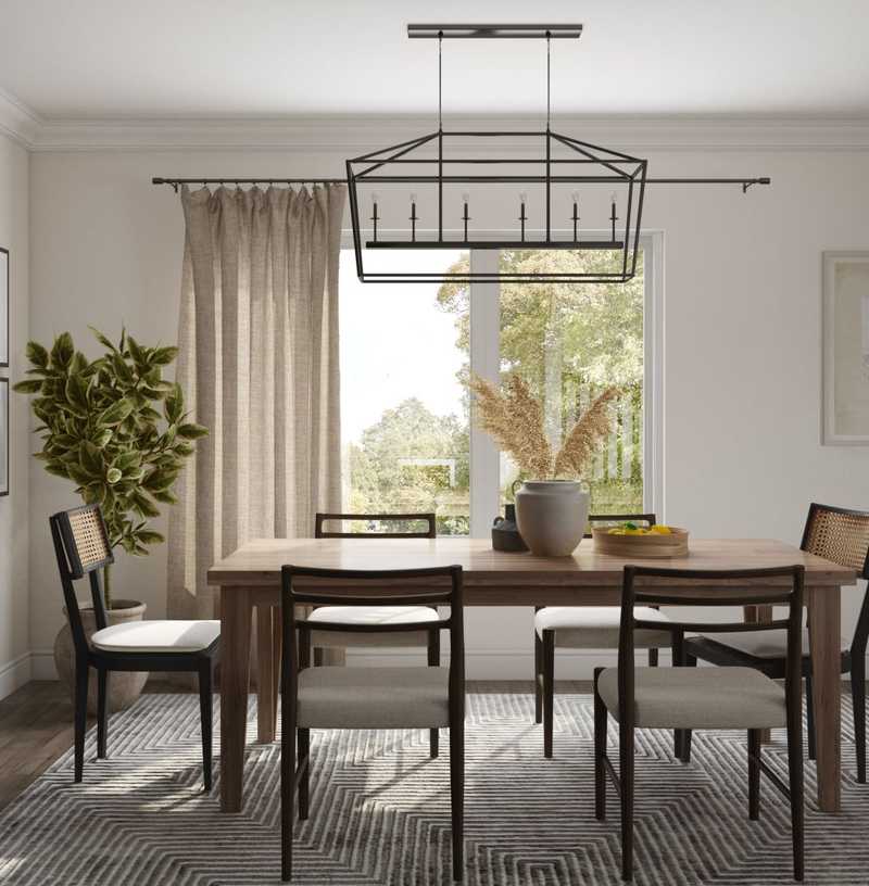 Contemporary, Modern, Farmhouse Dining Room Design by Havenly Interior Designer Astrid