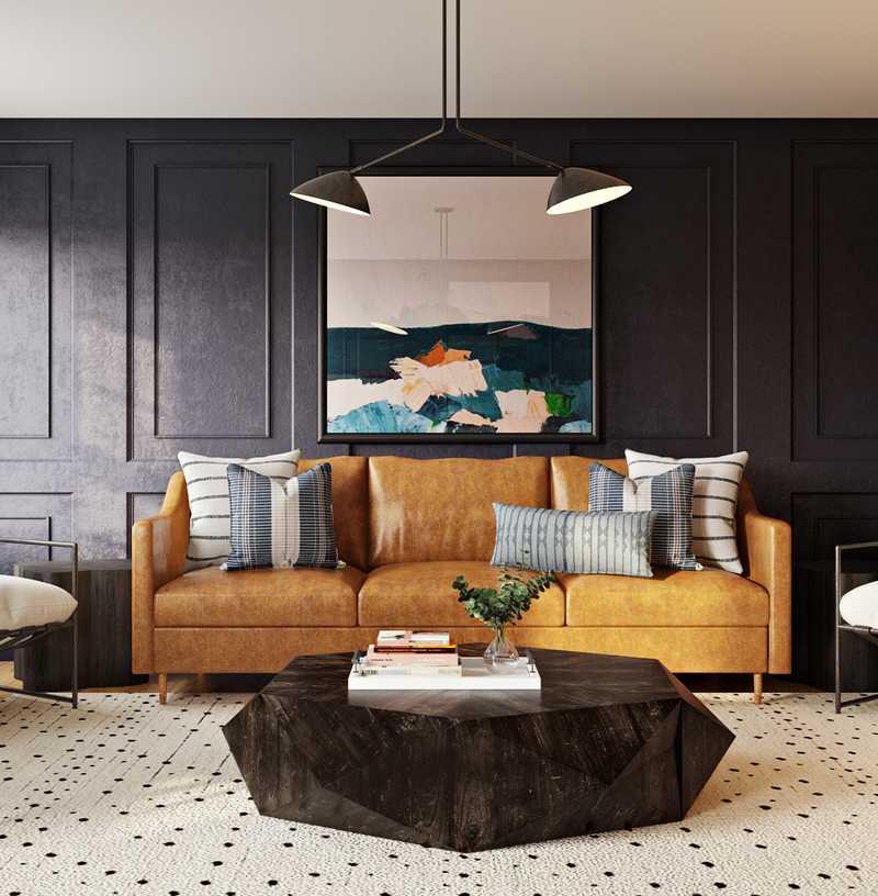 Contemporary, Transitional Living Room Design by Havenly Interior Designer Sandra