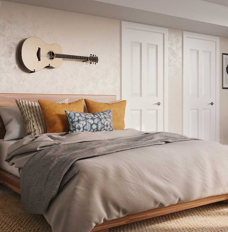 Modern, Bohemian Office Design by Havenly Interior Designer Karen