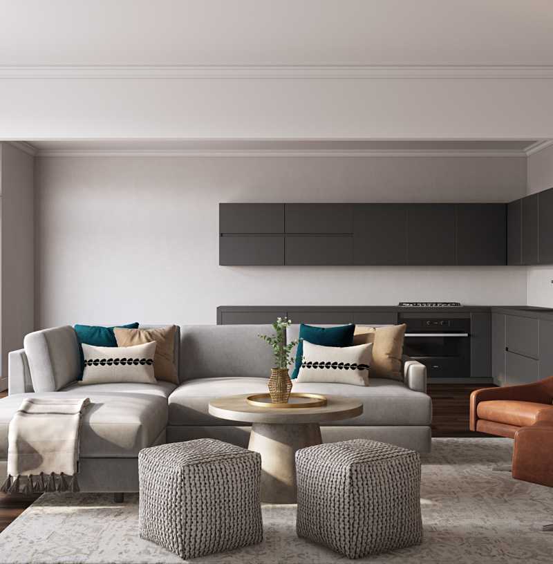 Eclectic, Bohemian Living Room Design by Havenly Interior Designer Kyla