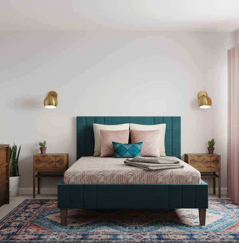 Bohemian, Glam Bedroom Design by Havenly Interior Designer Emelia