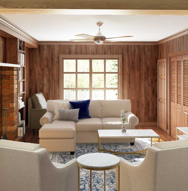 Modern, Classic, Transitional Living Room Design by Havenly Interior Designer Melissa