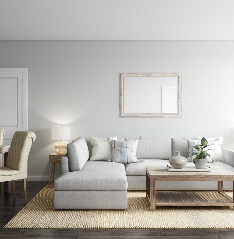 Coastal, Traditional, Global Living Room Design by Havenly Interior Designer Kayla