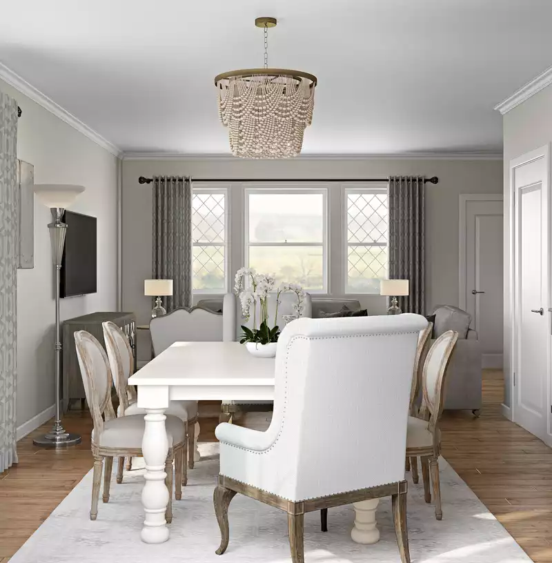 Classic, Traditional, Farmhouse, Rustic, Transitional Dining Room Design by Havenly Interior Designer Lisa