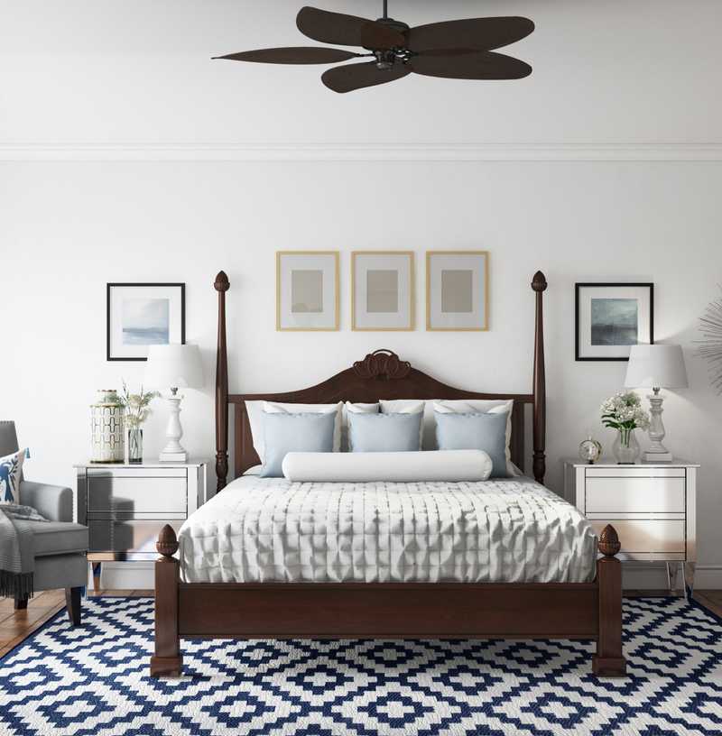 Contemporary, Transitional, Classic Contemporary Bedroom Design by Havenly Interior Designer Ellen