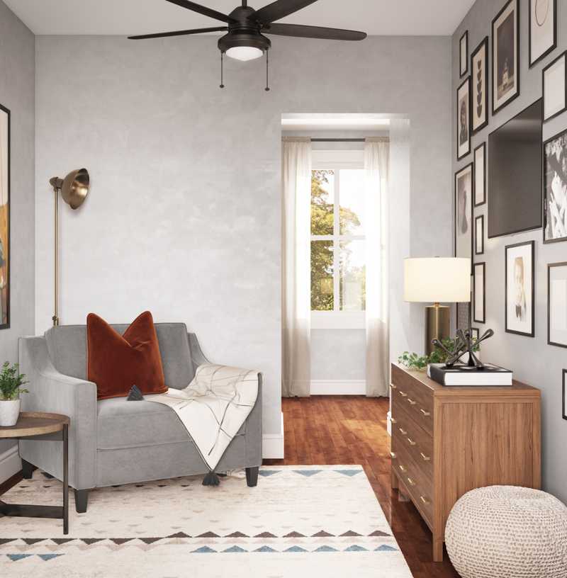 Midcentury Modern Living Room Design by Havenly Interior Designer Sofia