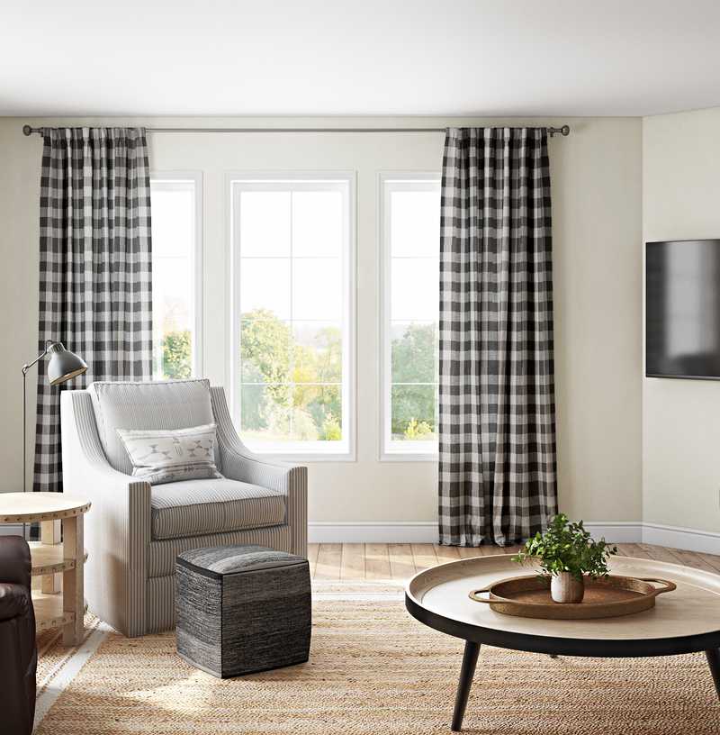 Classic, Coastal Living Room Design by Havenly Interior Designer Jillian