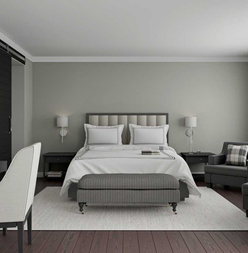 Contemporary, Rustic Bedroom Design by Havenly Interior Designer Vivian