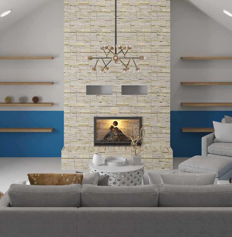 Modern, Bohemian, Glam Living Room Design by Havenly Interior Designer Aleena