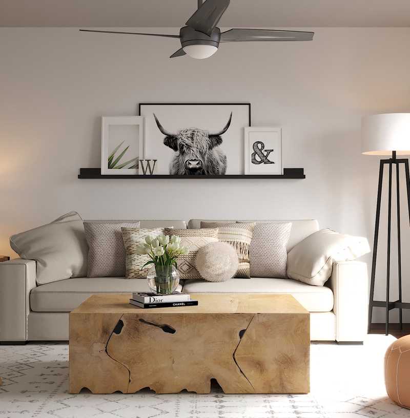 Modern, Farmhouse Living Room Design by Havenly Interior Designer Ann