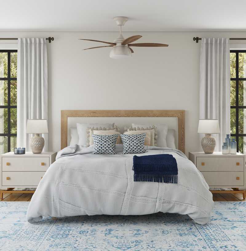 Modern, Coastal, Scandinavian Bedroom Design by Havenly Interior Designer Laura