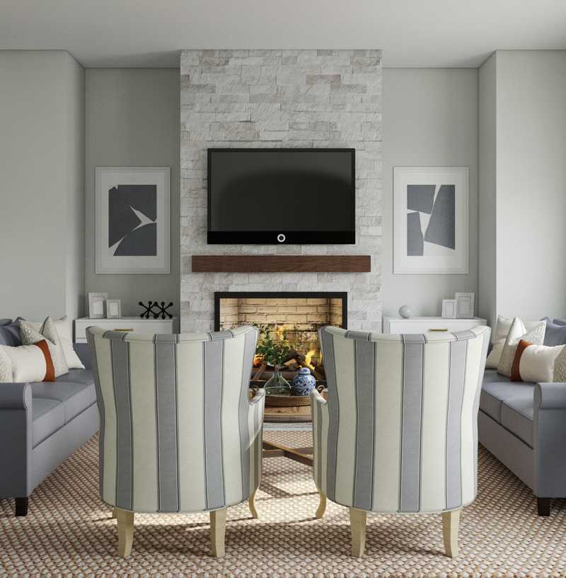 Classic Living Room Design by Havenly Interior Designer Brooke