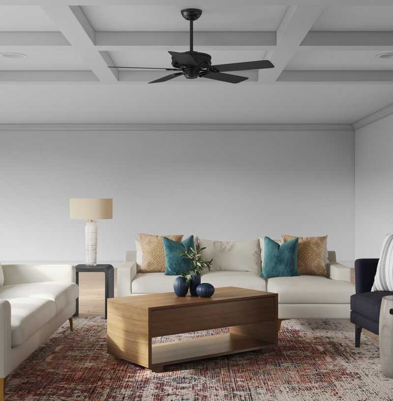 Contemporary, Classic Living Room Design by Havenly Interior Designer Elyse
