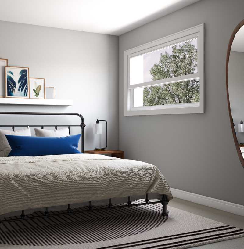 Modern, Bohemian, Coastal, Midcentury Modern Bedroom Design by Havenly Interior Designer Christina