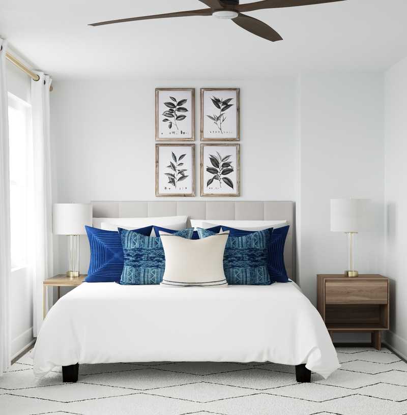 Modern, Midcentury Modern Bedroom Design by Havenly Interior Designer Emily
